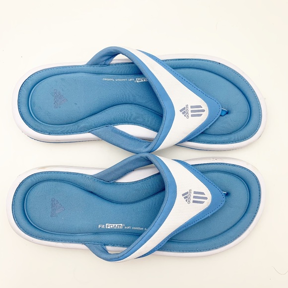 Adidas Womens Sz 8 Thong Flip Flop Pool Sandals - Picture 2 of 8